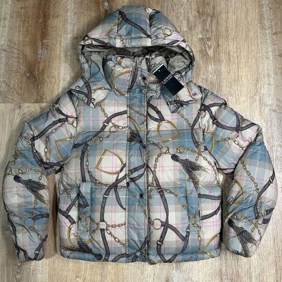 Lauren Ralph Lauren Jackets & Blazers - NWT Ralph Lauren Womens XXS Plaid Belting Print‎ Taffeta Down Coat Highland $345